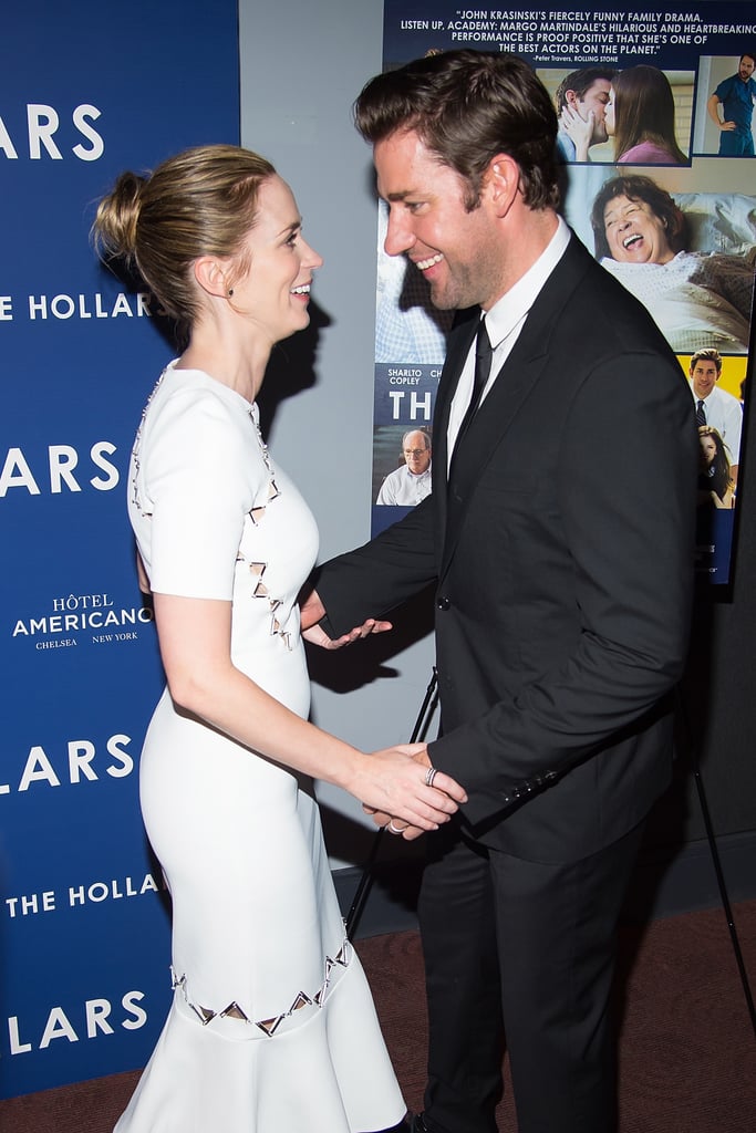 Emily Blunt and John Krasinski at The Hollars Premiere 2016