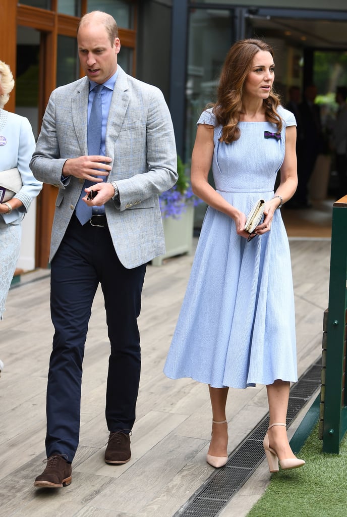 Kate Middleton Blue Dress at Wimbledon 2019 | POPSUGAR Fashion Photo 12