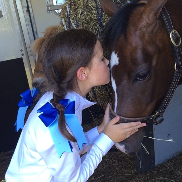 Grace Burns enjoyed a day with her horse.
Source: Instagram user cturlington