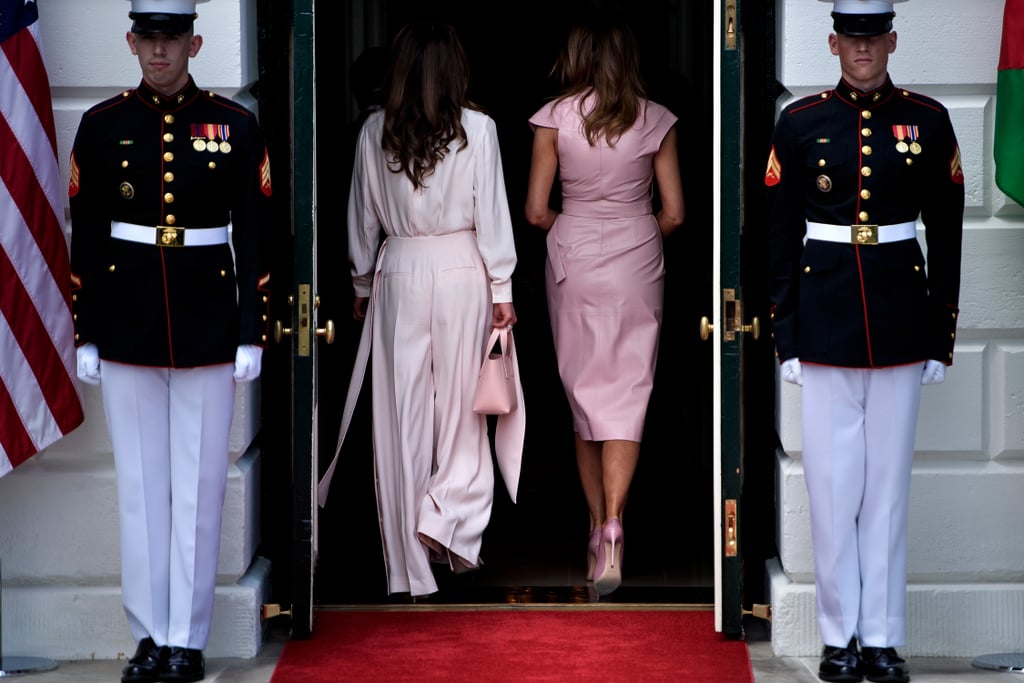 Melania Trump's Pink Wrap Dress