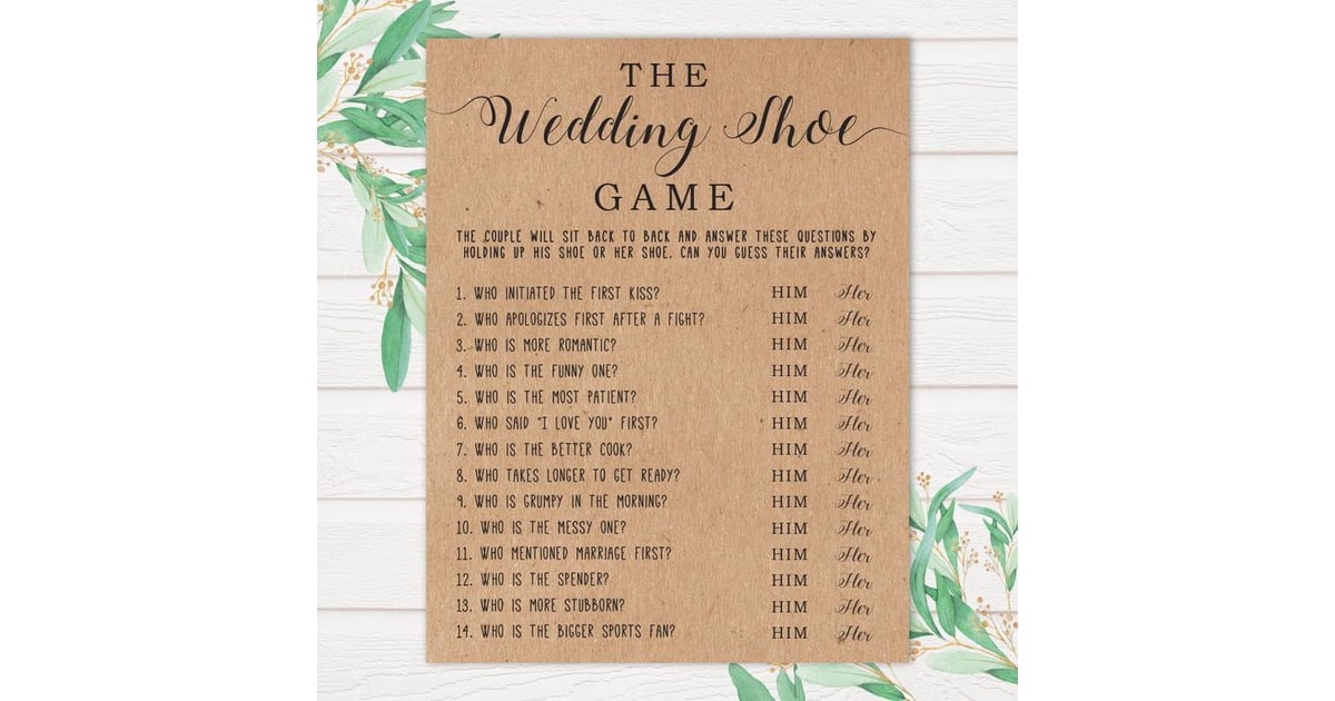 The Wedding Shoe Printable Bridal Shower Game It S Party Time