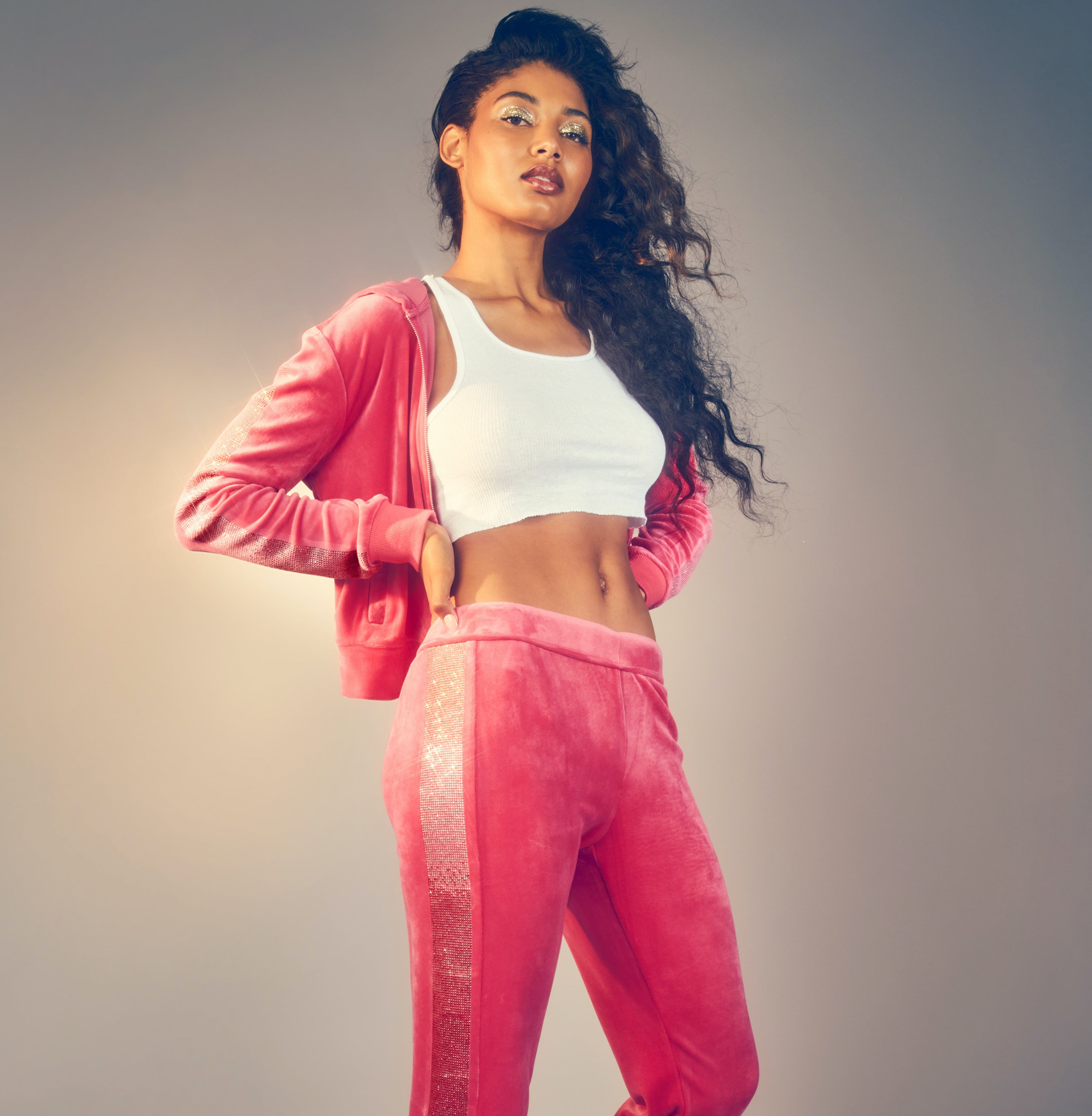 Juicy Couture Relaunches Its Website With New Tracksuits, juicy couture  jogging