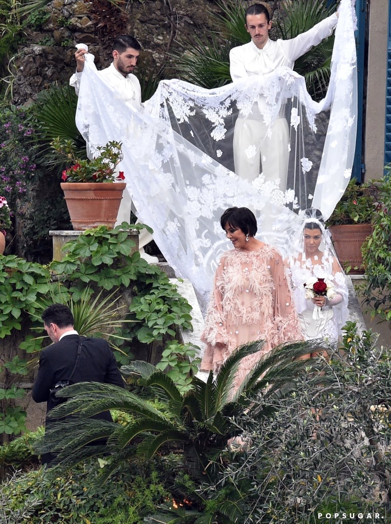 Kourtney Kardashian and Travis Barker Italian Wedding Photos