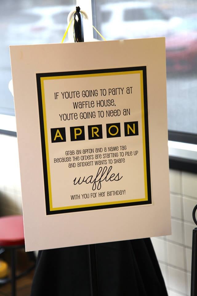 Waffle House Birthday Party