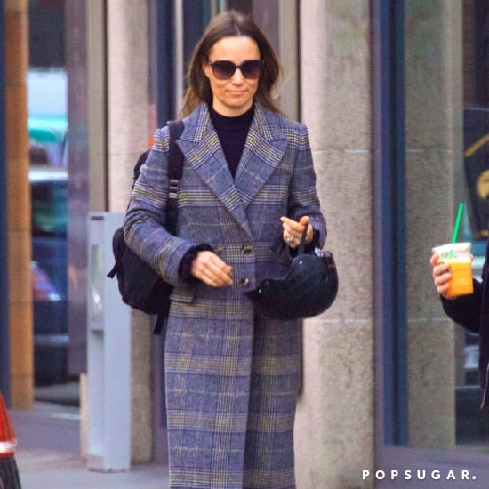 Pippa Middleton Wearing Tweed Coat
