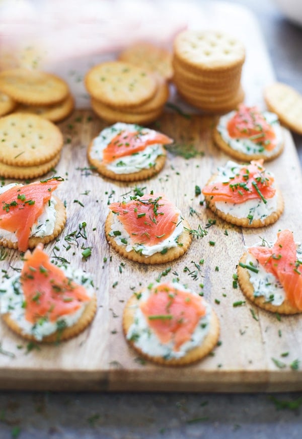 Smoked Salmon Ritz Bites