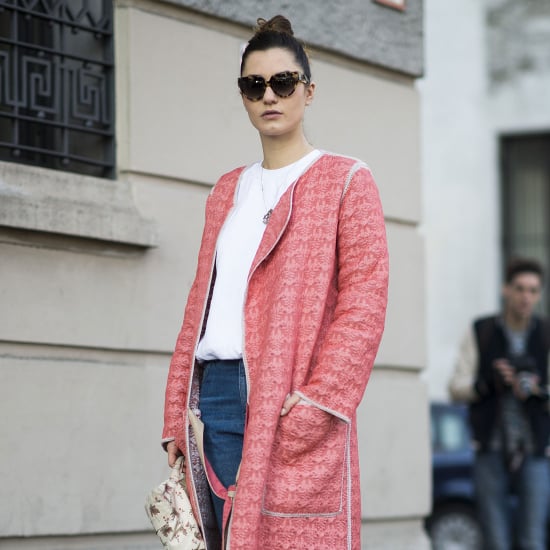 Pink Coat Street Style