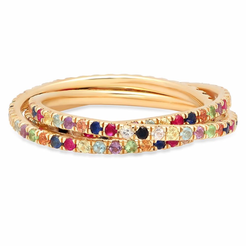 Eriness Multicolored Interlocking Rings