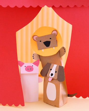 Make Paper-Bag Puppets