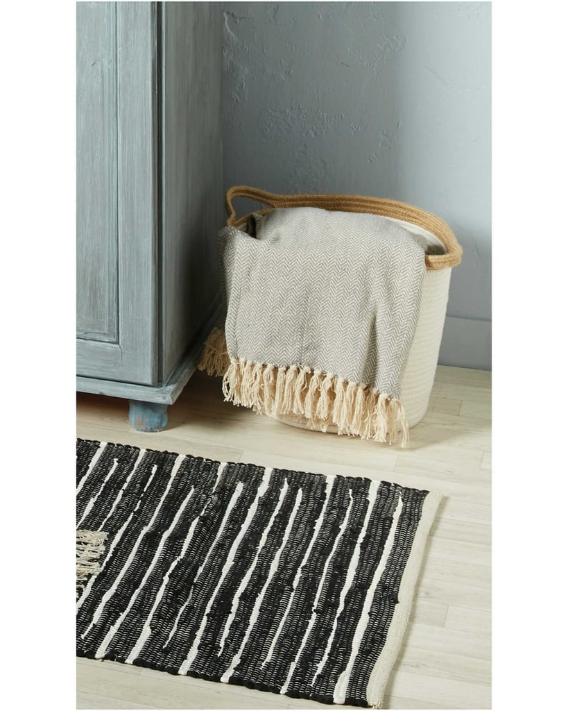 Aldi Fringed Herringbone Throw