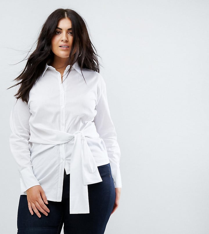 Boohoo Front Tie Shirt