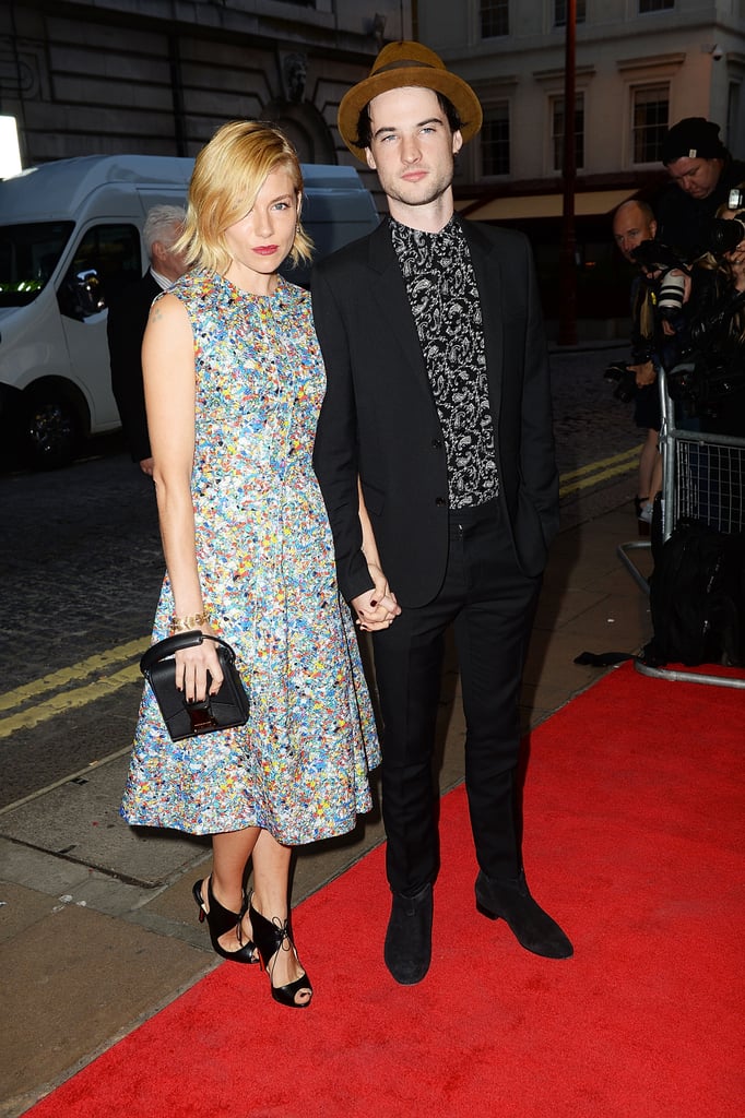 Sienna Miller and Tom Sturridge held hands at the premiere of his movie Effie Gray in London on Sunday.