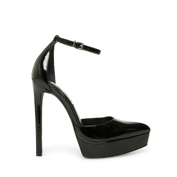 Steve Madden Vital Black Patent Heels