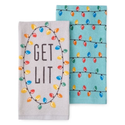 North Pole Trading Co. Get Lit 2-pc. Kitchen Towel