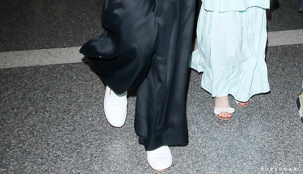 Victoria Beckham Black Jumpsuit at Airport 2016