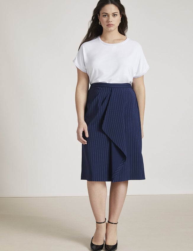 Jason Wu/ELOQUII Asymmetric Draped Pencil Skirt