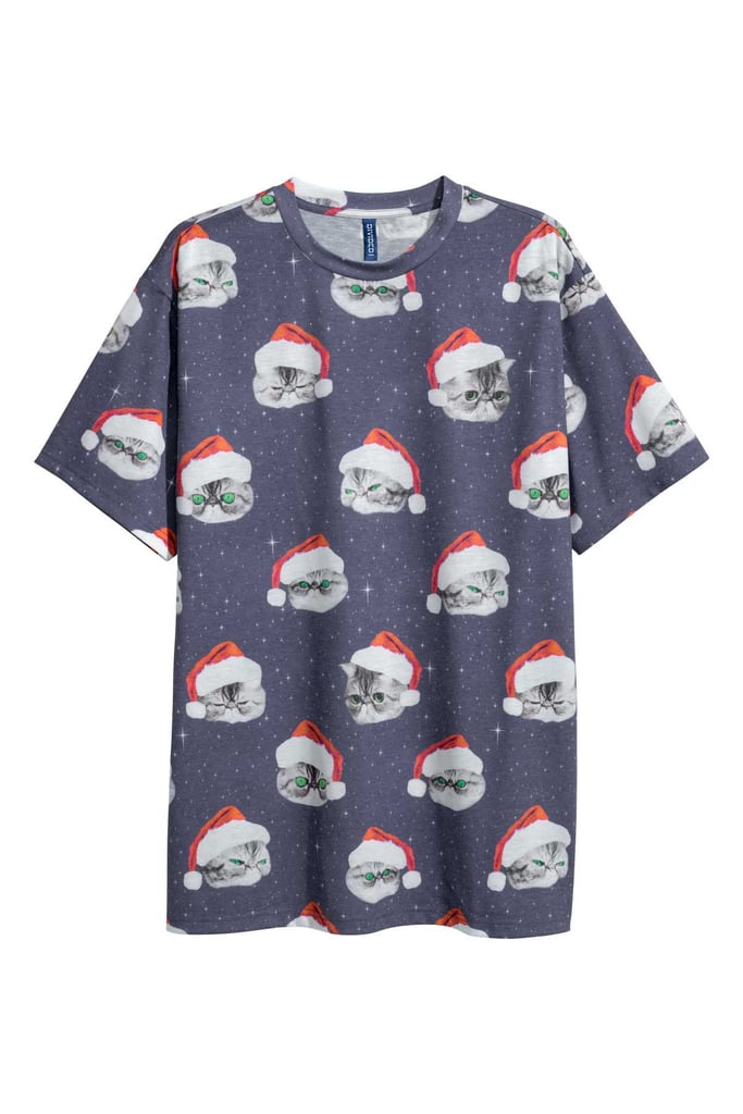 T-Shirt With Christmas Motif
