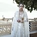 Bride Embroidered Love Story on Wedding Dress