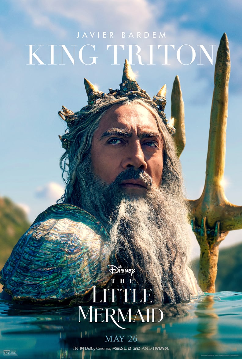 Javier Bardem as King Triton in "The Little Mermaid" Poster