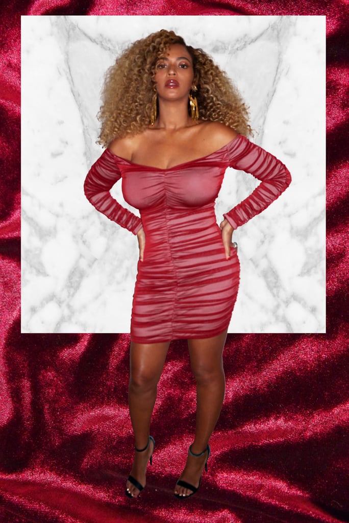 Beyonce Wearing Tight Red Dress Pictures August 2017 Popsugar 