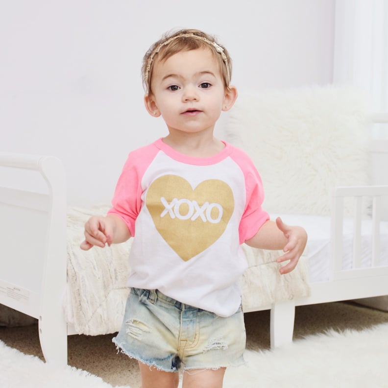 XOXO Heart Raglan