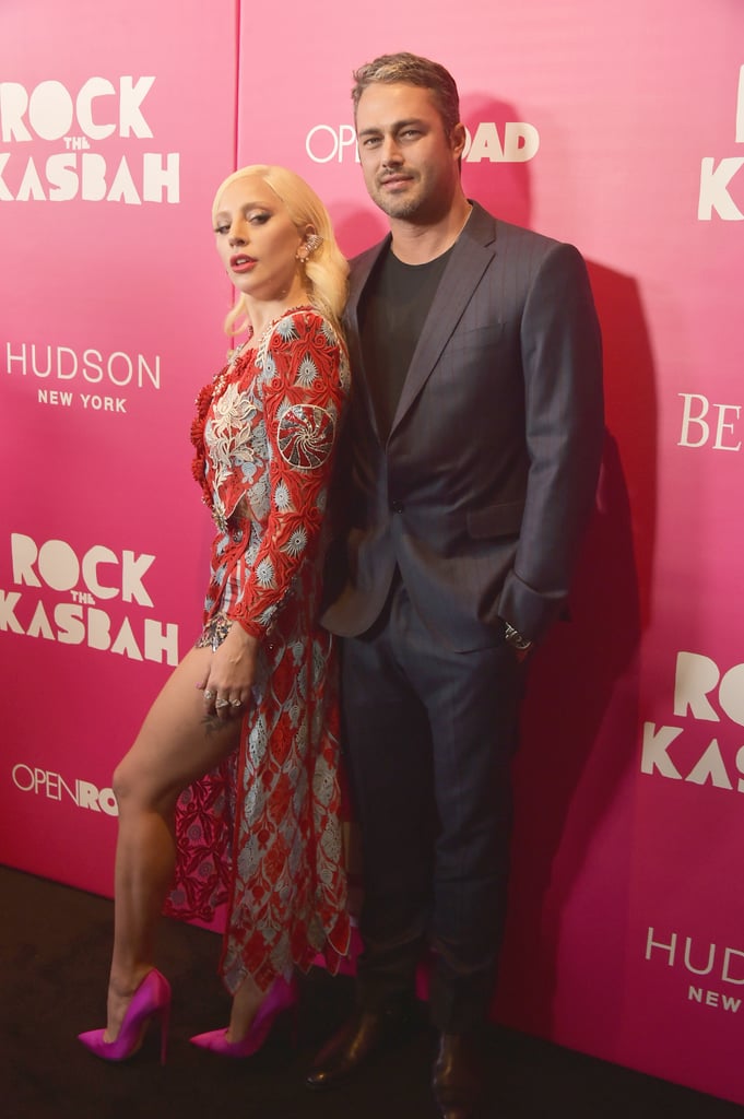 Lady Gaga and Taylor Kinney at the Rock the Kasbah Premiere