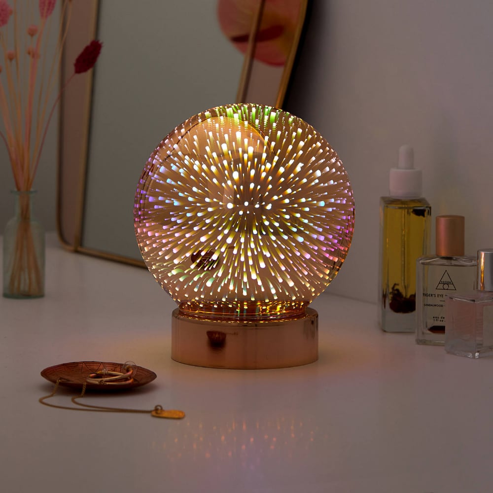 led galaxy globe lamp