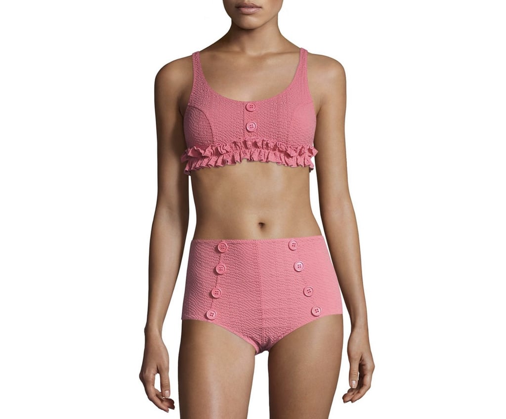 Lisa Marie Fernandez Two-Piece Colby Ruffle Button Bikini