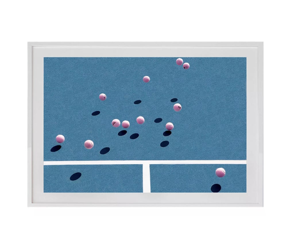 Serena & Lily "Bounce" by SJ Johnson Artwork ($495)
For something a bit more abstract, go for this tennis artwork from SJ Johnson. The simple image features a cool color palette that could work in a variety of spaces, from a hallway to a bathroom and beyond. We love the uniqueness of this piece and the fact that it's available to shop in three separate sizes.
