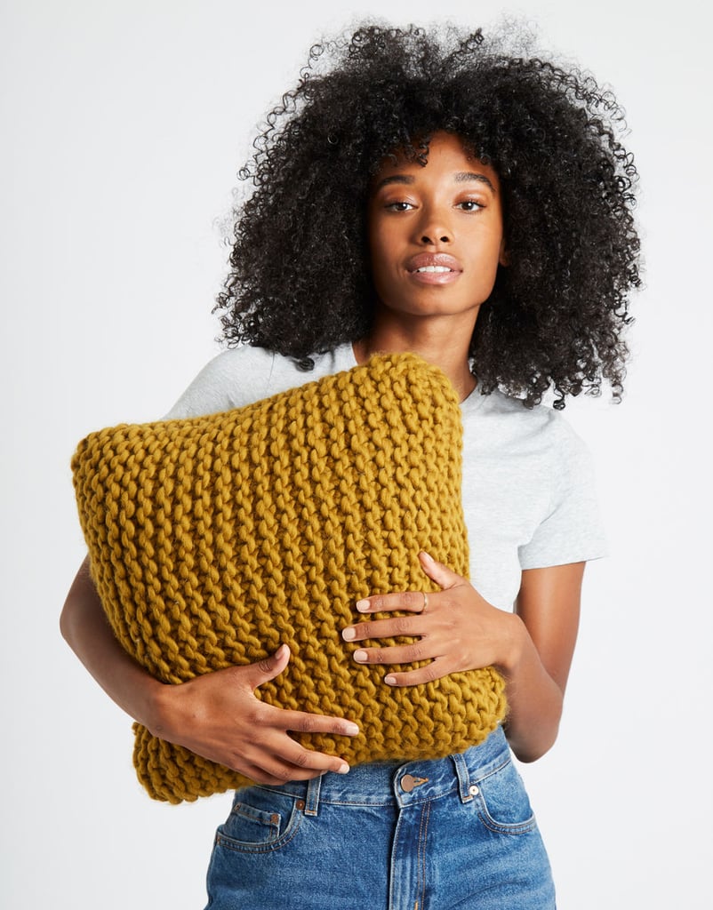 Wool and the Gang Can You Feel It Cushion Beginner Knitting Kit Wool and the Gang Can You Feel It Cushion Beginner Knitting Kit