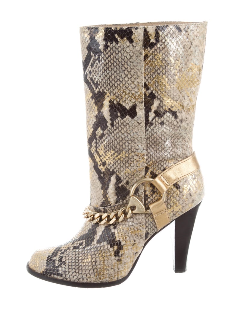 michael kors snakeskin boots 