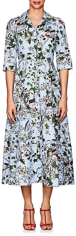 Erdem Women's Kasia Floral Cotton Poplin Shirtdress