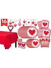 Confetti Hearts Valentine's Day Tableware Kit