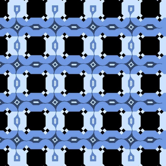 Cafe Wall Optical Illusion With Straight Parallel Lines