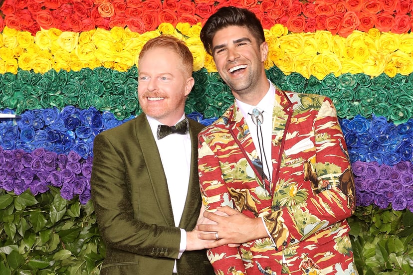 NEW YORK, NY - JUNE 09:  Jesse Tyler Ferguson and Justin Mikita attend the 2019 Tony Awards at Radio City Music Hall on June 9, 2019 in New York City.  (Photo by Taylor Hill/FilmMagic,)