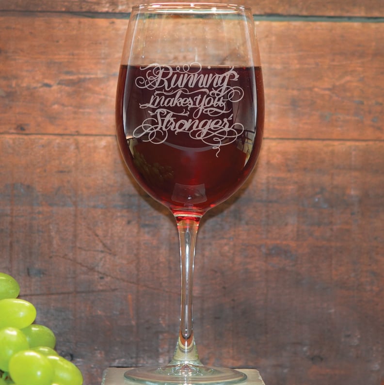 Math Miles Wine Glass