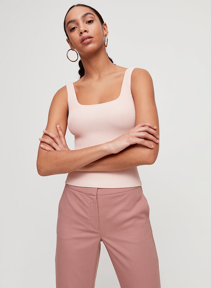 Babaton Arjun Long Knit Ribbed Tank Top I HATE Getting Dressed