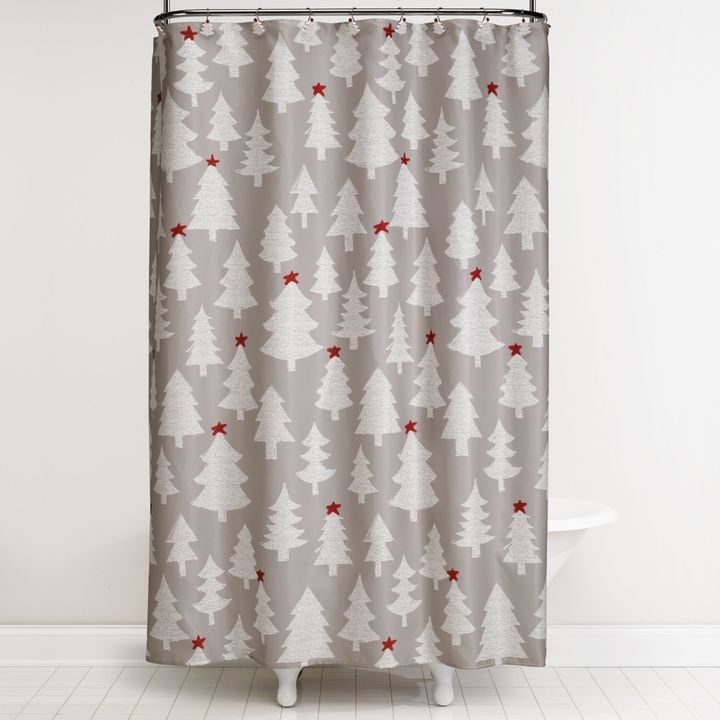 Winter Wonderland Shower Curtain and Hook Set ColdWeather Gifts