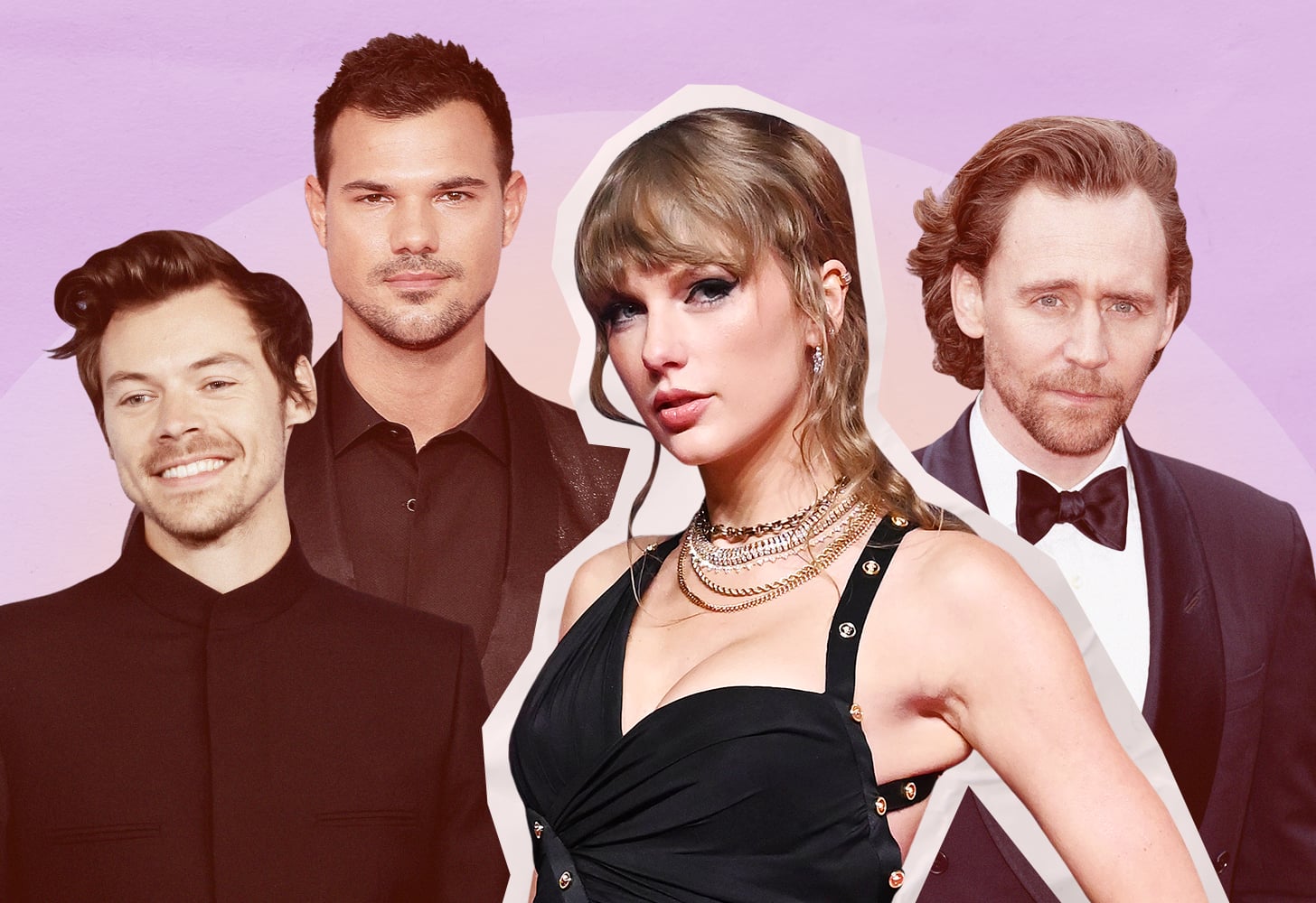 Taylor Swift, Harry Styles, Jacob Lautner, and Tom Hiddleston