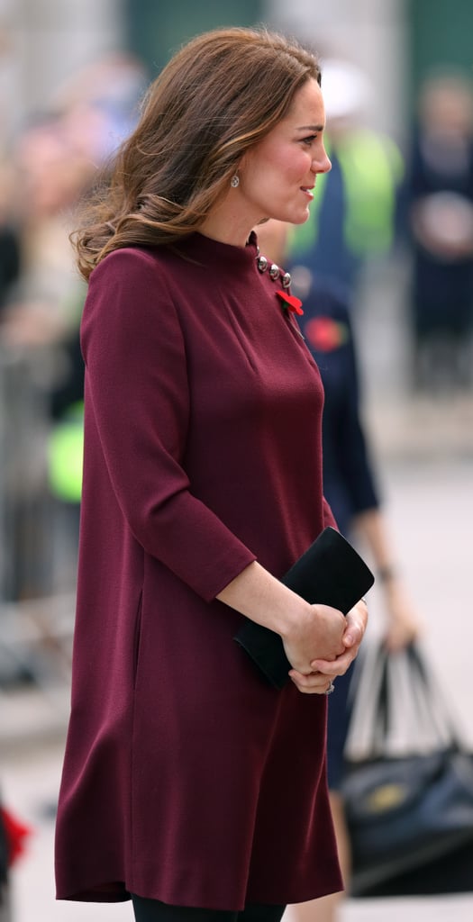 Meghan Markle's Burgundy Dress November 2018