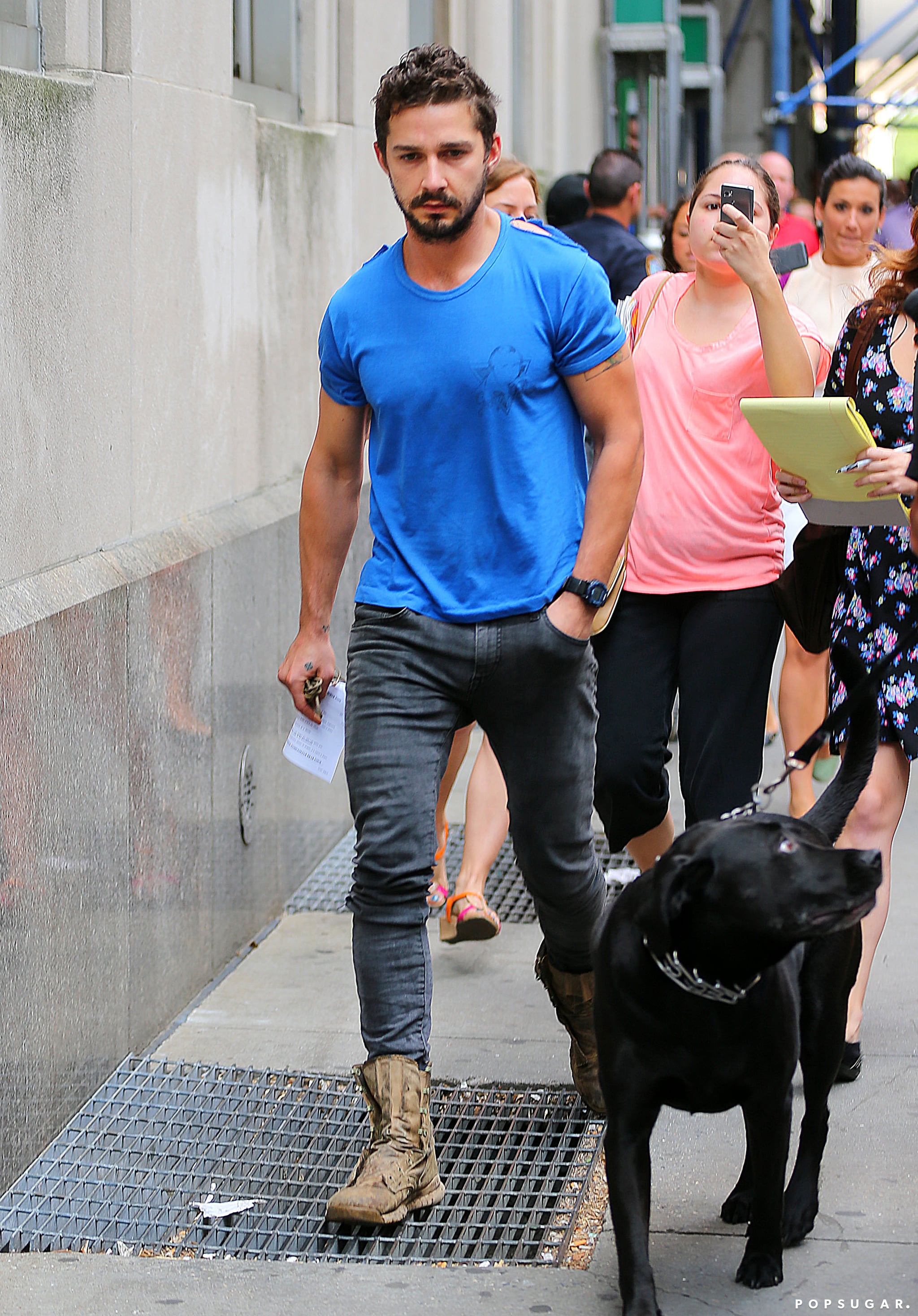 Shia Labeouf After Nyc Arrest 2014 Popsugar Celebrity