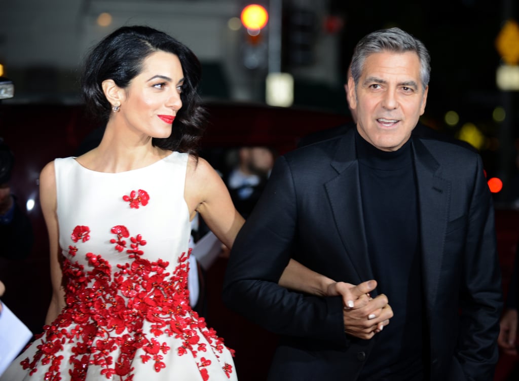 George and Amal Clooney on Hail, Caesar! Red Carpet