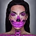 Neon Skeleton Makeup