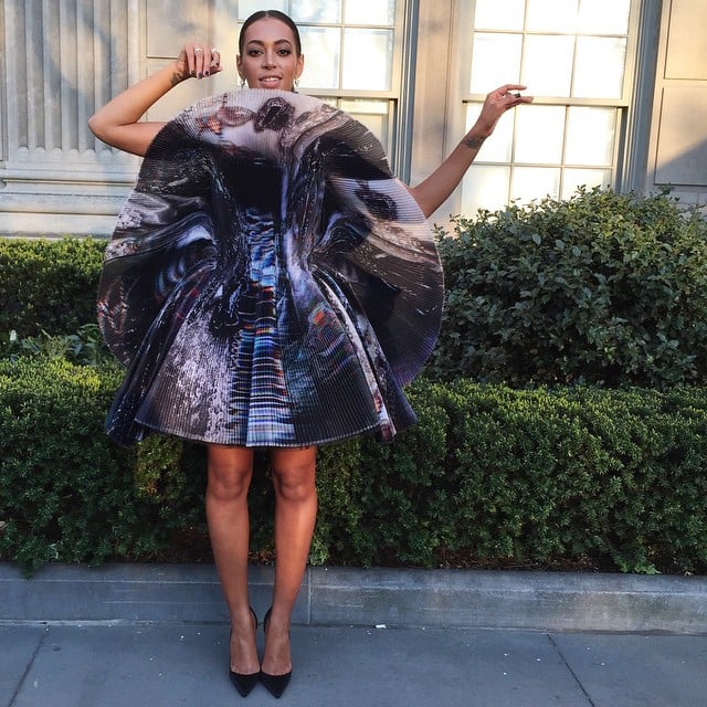"When @cartier is your date, and Giles is your dress," Solange captioned this Instagram photo.