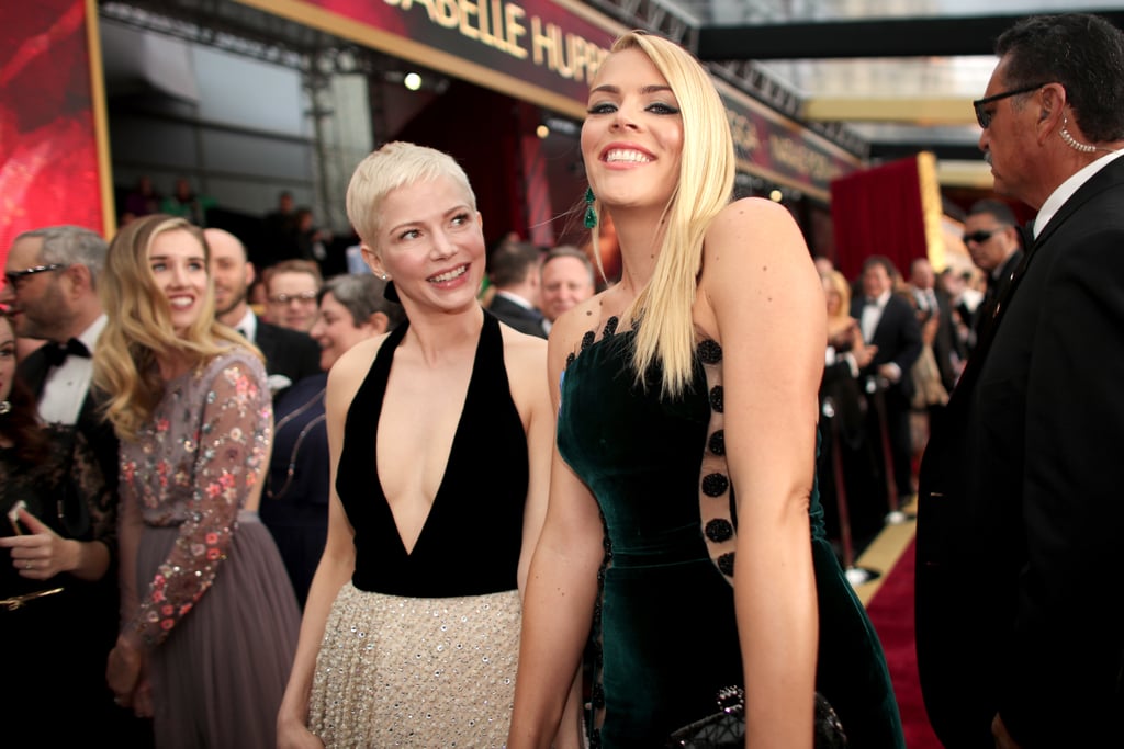 Pictured: Busy Philipps and Michelle Williams