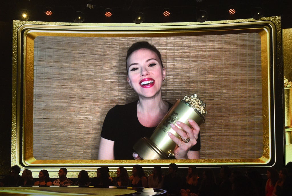 Scarlett Johansson Gets Slimed by Colin Jost at MTV Awards