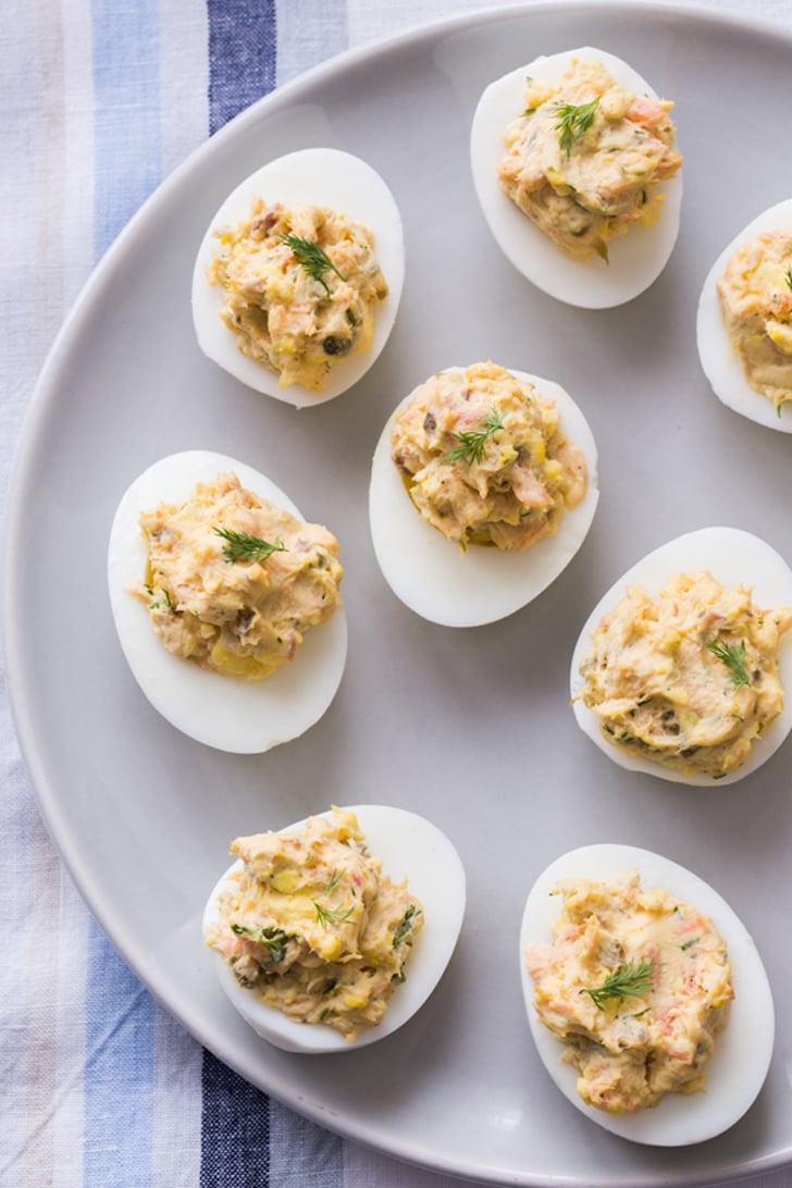 Smoked Salmon Deviled Eggs HardBoiled Egg Recipes POPSUGAR Food