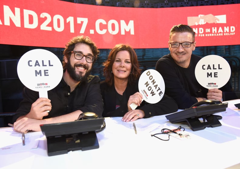 Josh Groban, Marcia Gay Harden, and Jeremy Renner