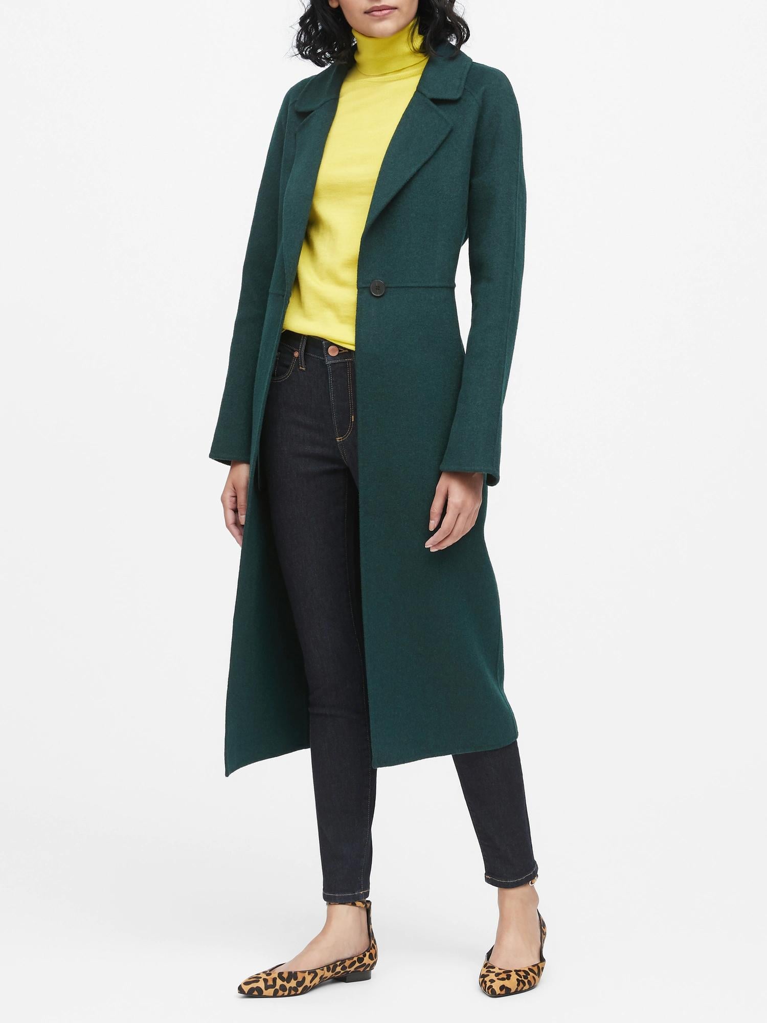 Maxi trench coat top banana republic