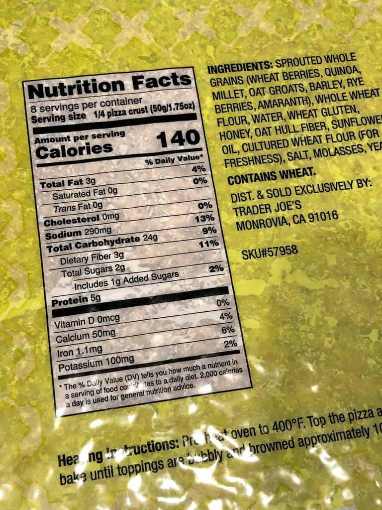 Trader Joe’s Sprouted Whole Grain Pizza Crust Review POPSUGAR Fitness UK